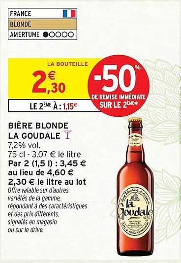 BIÈRE BLONDE LA GOUDALE