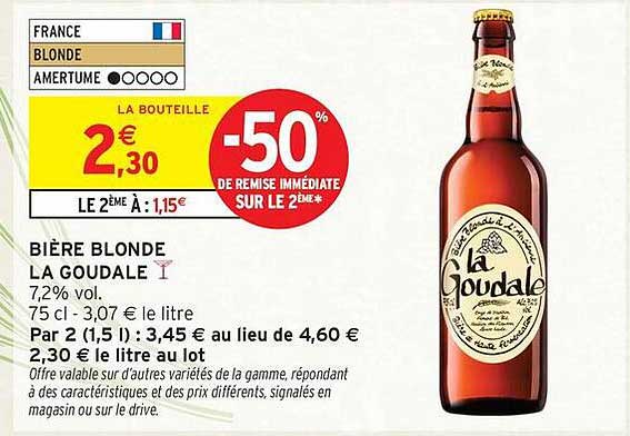 BIÈRE BLONDE LA GOUDALE