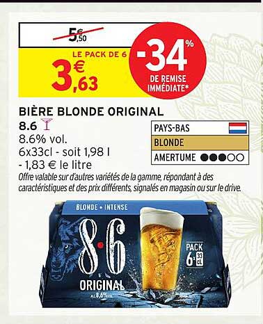 BIÈRE BLONDE ORIGINAL