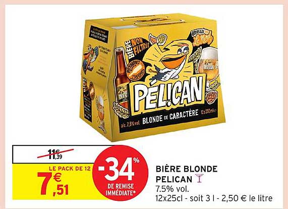 BIÈRE BLONDE PELICAN