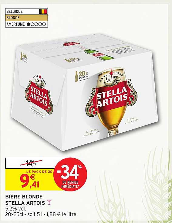 BIÈRE BLONDE STELLA ARTOIS