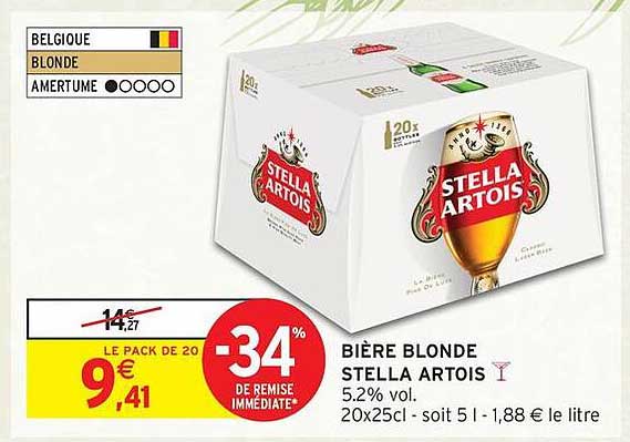 BIÈRE BLONDE STELLA ARTOIS