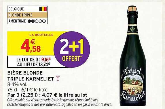 BIÈRE BLONDE TRIPLE KARMELIET