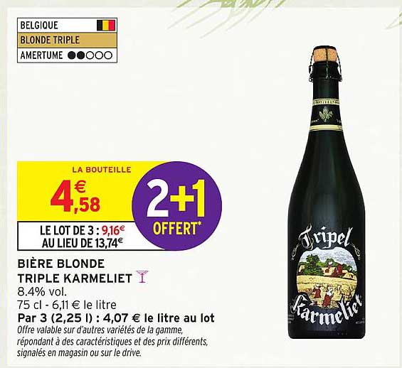 BIÈRE BLONDE TRIPLE KARMELIET