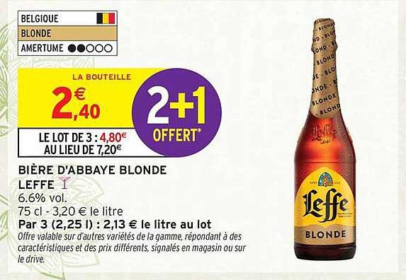 Bière d'Abbaye Blonde Leffe