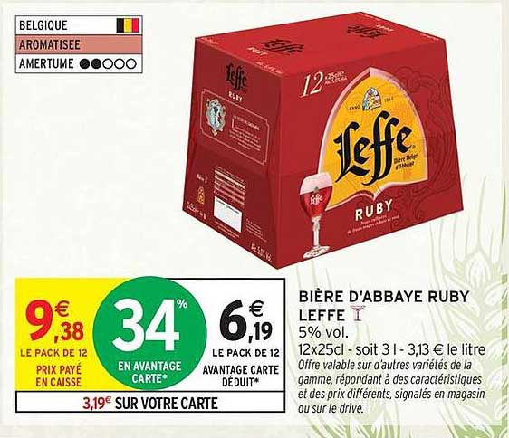 BIÈRE D'ABBAYE RUBY LEFFE