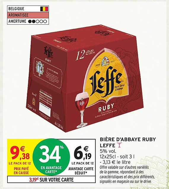 BIÈRE D'ABBEY RUBY LEFFE