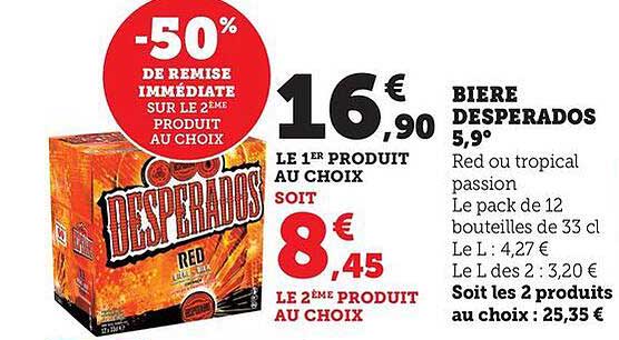 BIERE DESPERADOS 5,9°