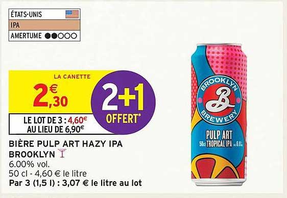BIÈRE PULP ART HAZY IPA BROOKLYN