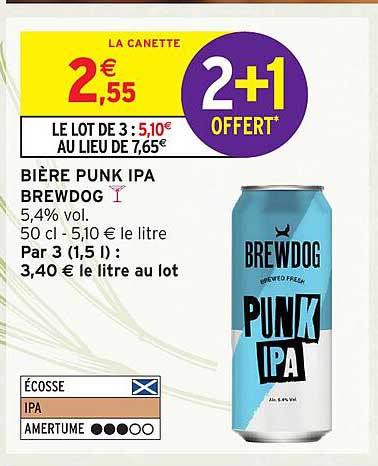 Bière Punk IPA Brewdog