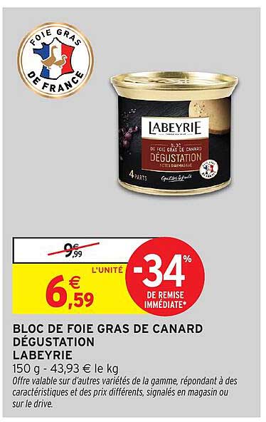 BLOC DE FOIE GRAS DE CANARD DÉGUSTATION LABEYRIE
