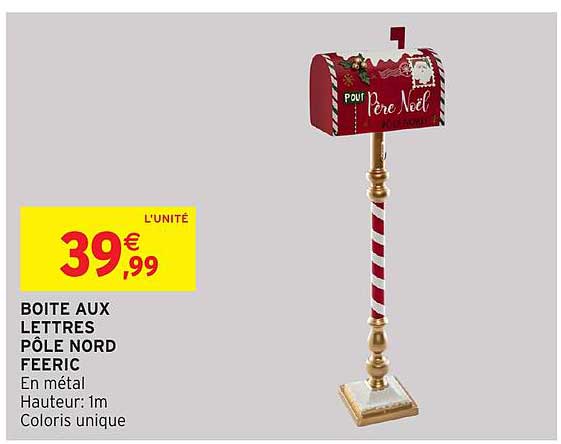 BOITE AUX LETTRES PÔLE NORD FEERIC