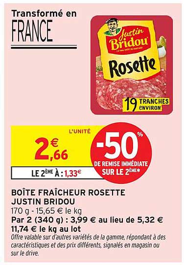 BOÎTE FRAÎCHEUR ROSETTE JUSTIN BRIDOU
