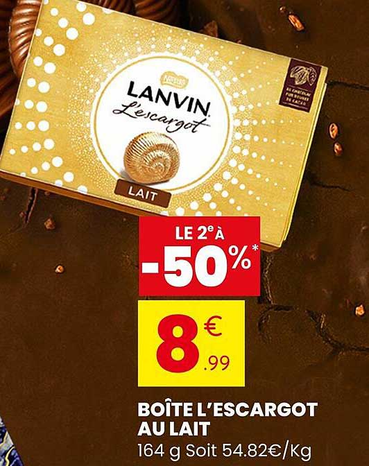 BOÎTE L’ESCARGOT AU LAIT