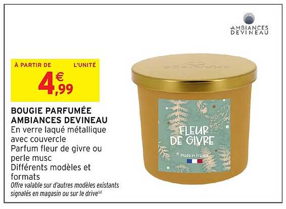 BOUGIE PARFUMÉE AMBIANCES DEVINEAU