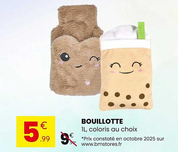 BOUILLOTTE 1L, coloris au choix
