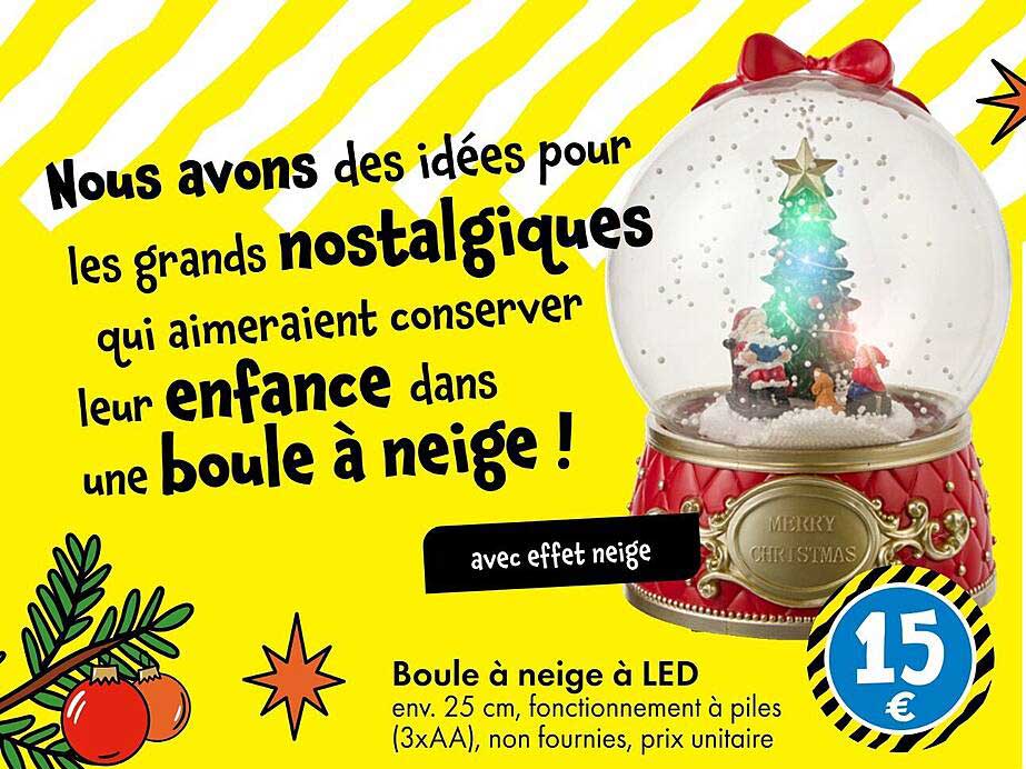 Boule à neige à LED