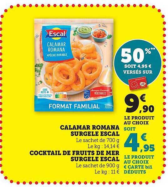 CALAMAR ROMANA SURGELE ESCAL