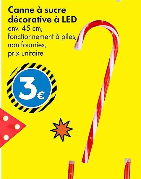 Canne à sucre décorative à LED