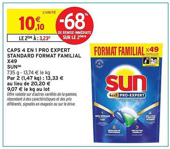 CAPS 4 EN 1 PRO EXPERT STANDARD FORMAT FAMILIAL X49