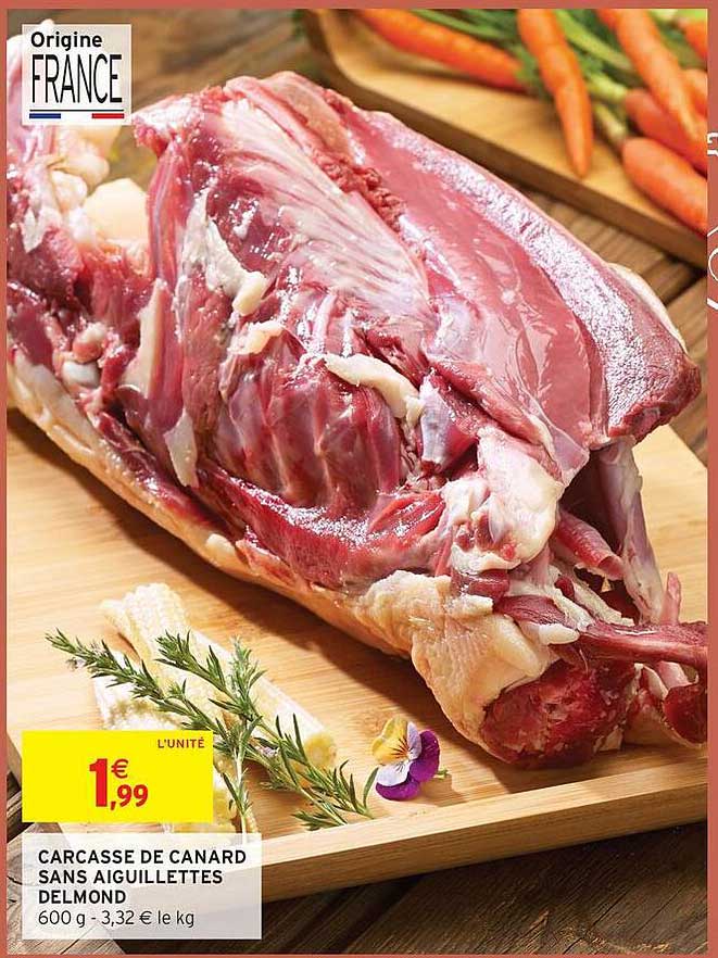 CARCASSE DE CANARD SANS AIGUILLETTES DELMOND