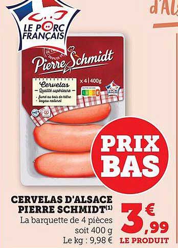 Cervelas d'Alsace Pierre Schmidt