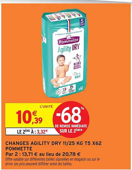 CHANGES AGILITY DRY 11/25 KG T5 X62 POMMETTE