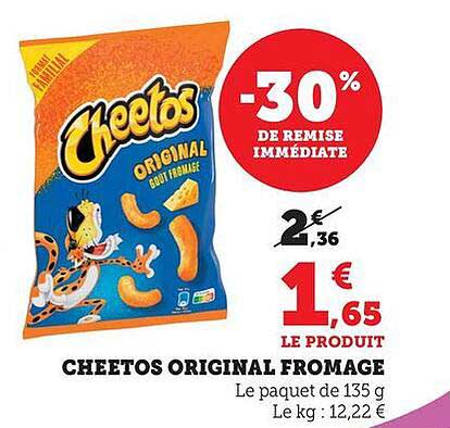 CHEETOS ORIGINAL FROMAGE