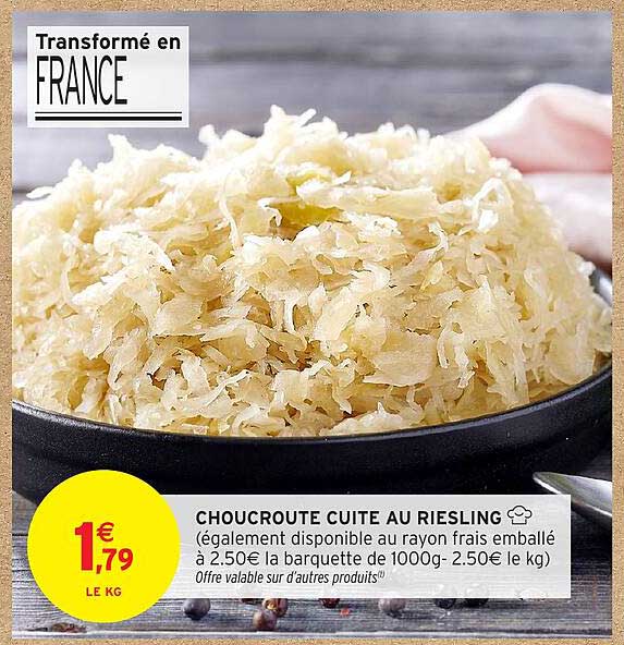 CHOUCROUTE CUITE AU RIESLING