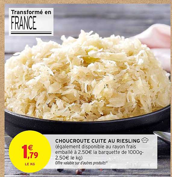 CHOUCROUTE CUITE AU RIESLING