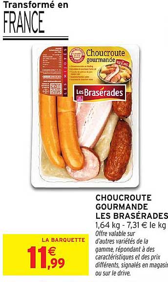 CHOUSCROUTE GOURMANDE LES BRASERADES