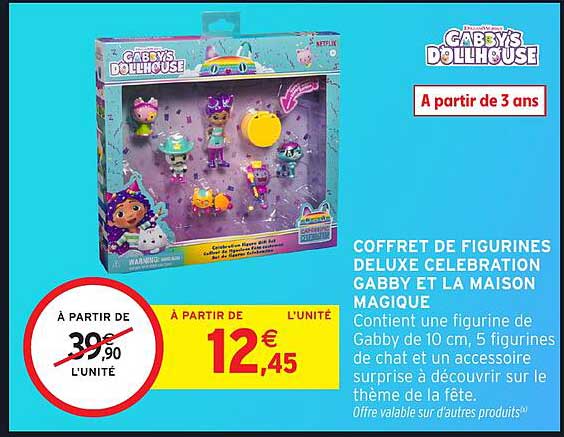 Coffret de figurines deluxe celebration Gabby et la maison magique