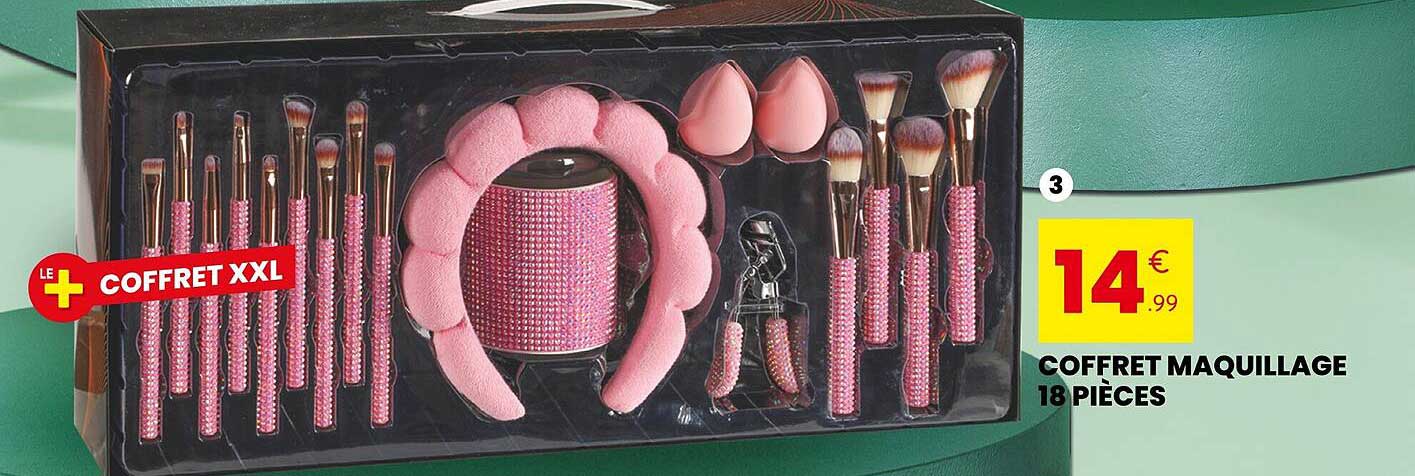 COFFRET MAQUILLAGE 18 PIÈCES