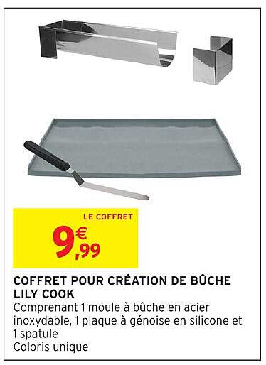 COFFRET POUR CRÉATION DE BÛCHE LILY COOK