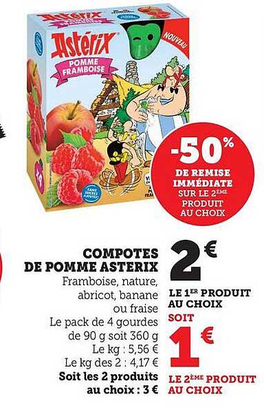 COMPOTES DE POMME ASTERIX
