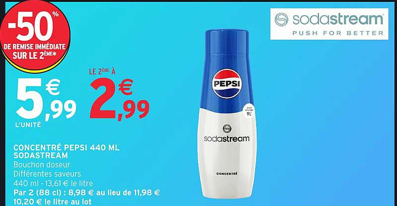 CONCENTRÉ PEPSI 440 ML SODASTREAM