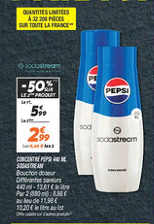 CONCENTRÉ PEPSI 640 ML SODASTREAM