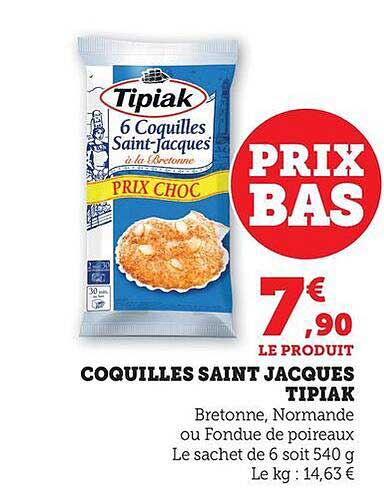 Coquilles Saint Jacques Tipiak
