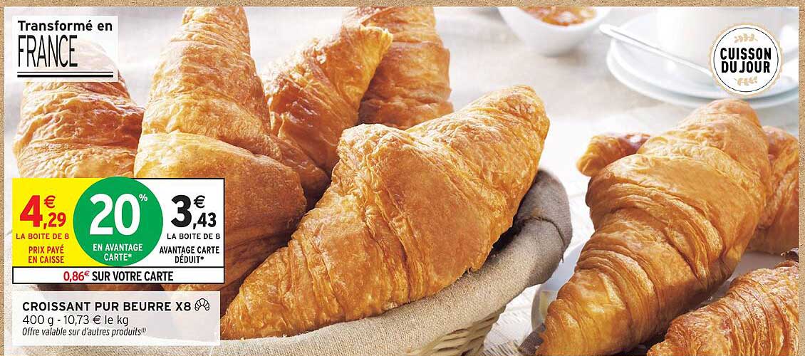 CROISSANT PUR BEURRE X8