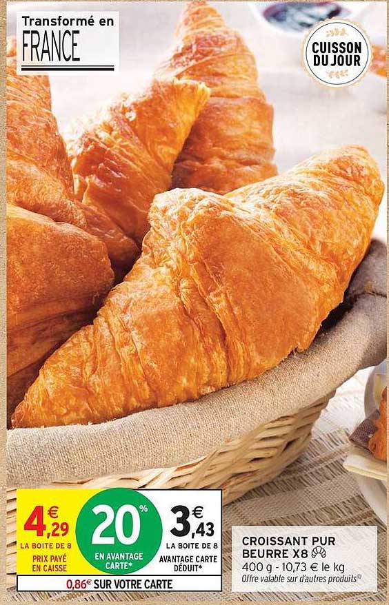 CROISSANT PUR BEURRE X8