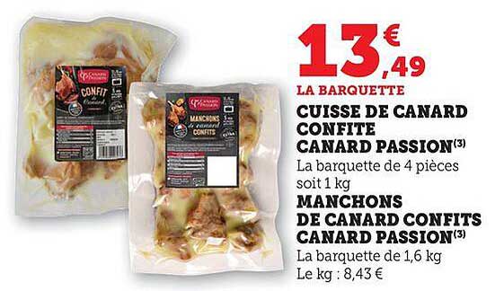 CUISSE DE CANARD CONFITE CANARD PASSION