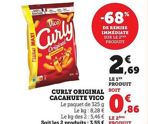 CURLY ORIGINAL CACAHUÈTE VICO