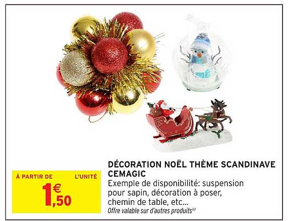 DÉCORATION NOËL THÈME SCANDINAVE CEMAGIC
