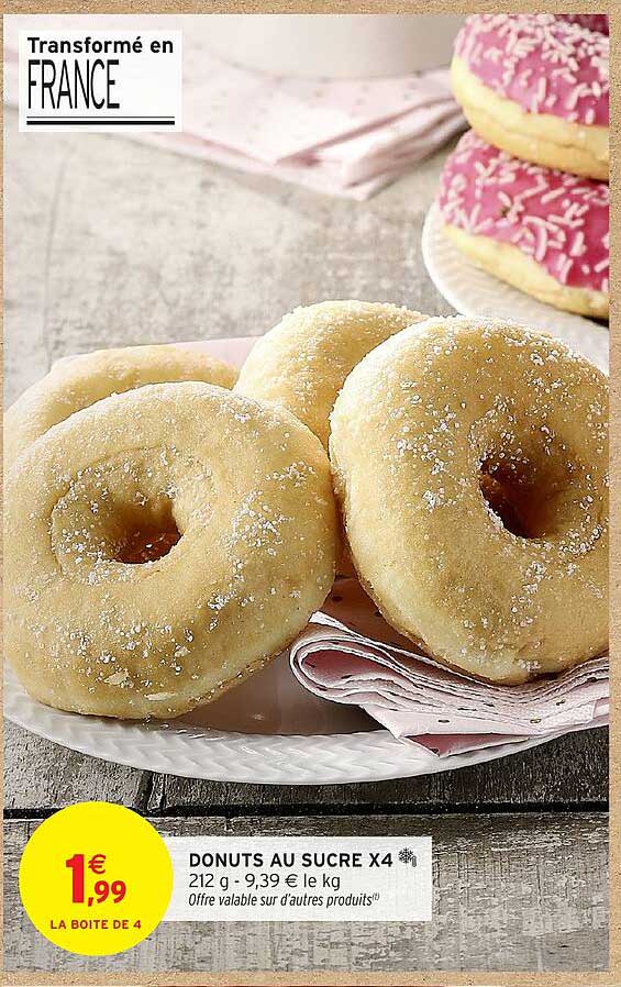 DONUTS AU SUCRE X4