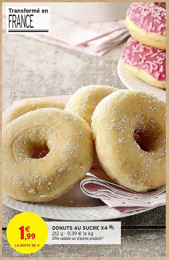 DONUTS AU SUCRE X4