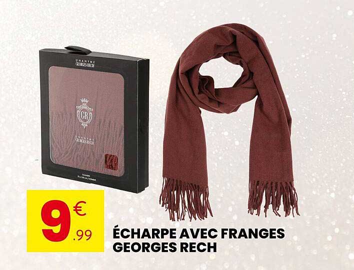 ÉCHARPE AVEC FRANGES GEORGES RECH