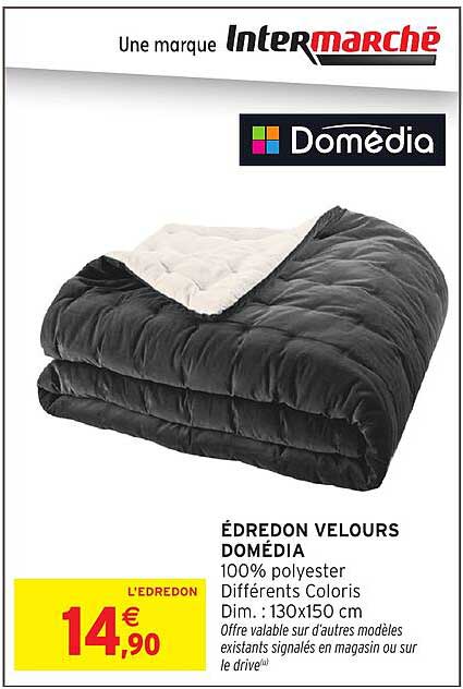 ÉDREDON VELOURS DOMÉDIA