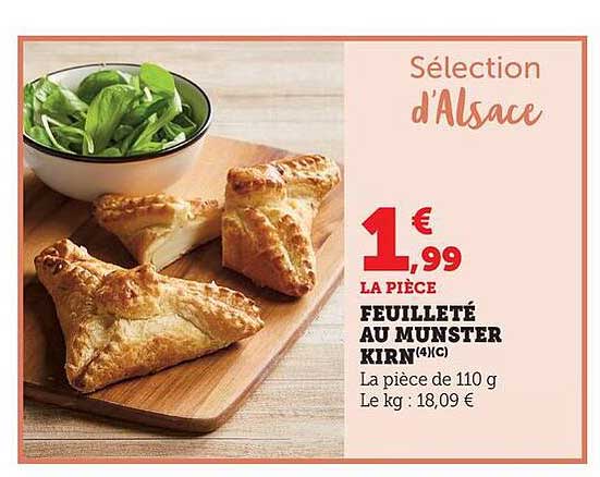 FEUILLETÉ AU MUNSTER KIRN