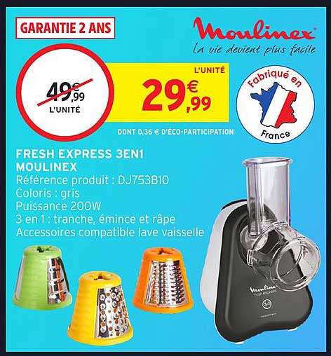FRESH EXPRESS 3EN1 MOULINEX