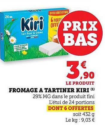 FROMAGE À TARTINER KIRI